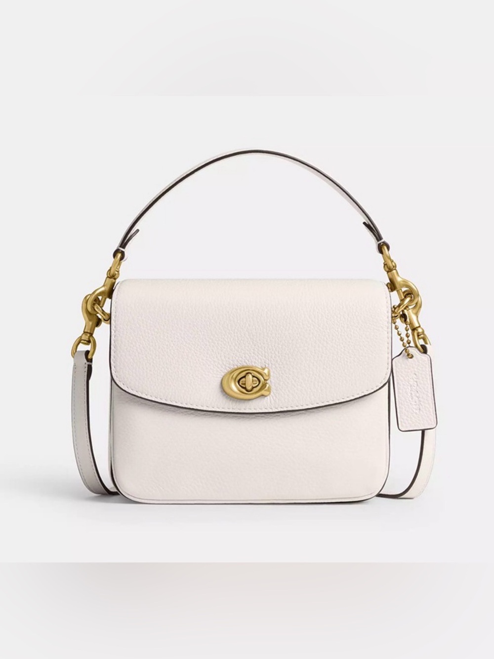 Coach Cassie Crossbody Bag 19 with Chain Brass/Chalk NWT